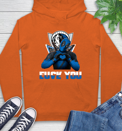 NBA Dallas Mavericks Deadpool Love You Fuck You Basketball Sports Hoodie 4