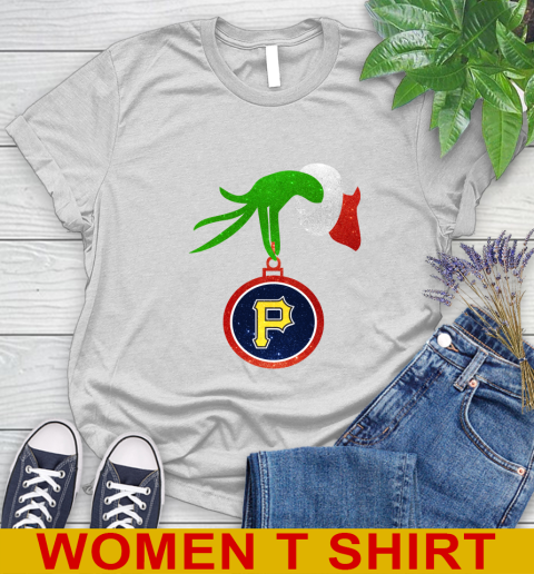 Pittsburgh Pirates Grinch Merry Christmas MLB Baseball Women's T-Shirt