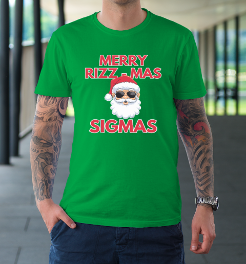 Merry Rizz Mas Sigmas Gen Alpha Middle School Christmas T-Shirt 5