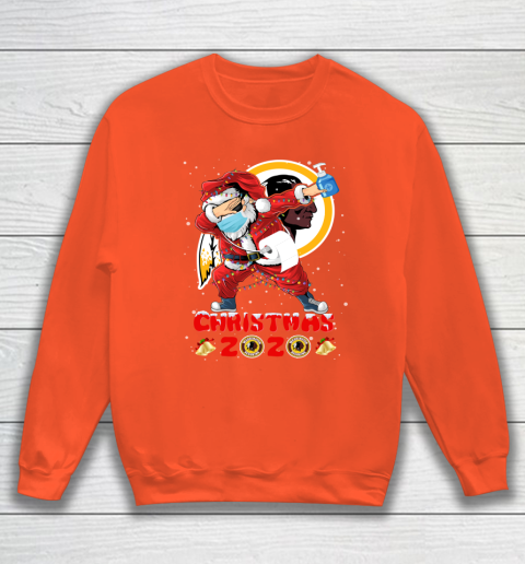 Washington Redskins Funny Santa Claus Dabbing Christmas 2020 NFL Sweatshirt 3