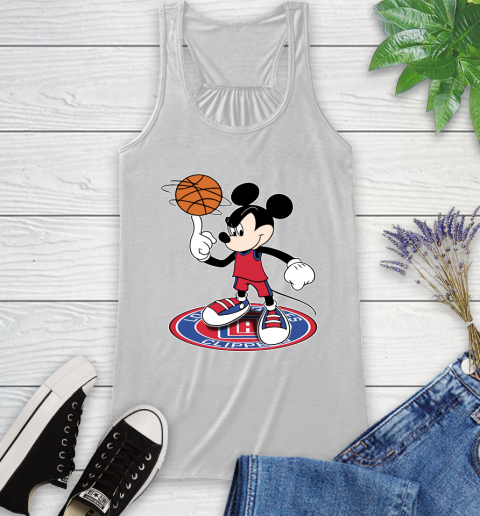 NBA Basketball LA Clippers Cheerful Mickey Disney Shirt Racerback Tank 2