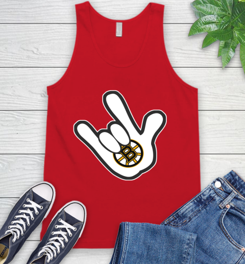 Boston Bruins NHL Hockey Mickey Rock Hand Disney Tank Top 6