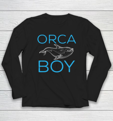 Funny Orca Lover Graphic for Boys Men Kids Whale Long Sleeve T-Shirt