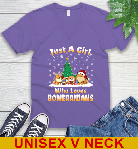 Christmas Just a girl who love pomeranians dog pet lover 54