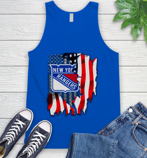 New York Rangers NHL Hockey American Flag Tank Top 4
