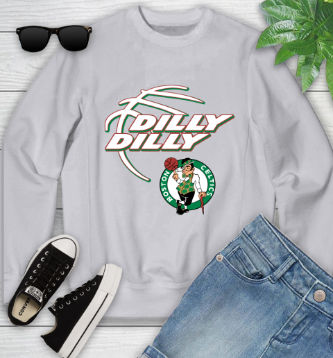 NBA Boston Celtics Dilly Dilly Basketball Sports Youth Sweatshirt 4