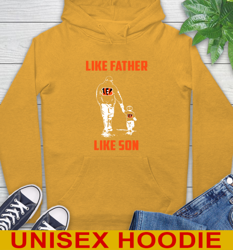 Cincinnati Bengals NFL Football Like Father Like Son Sports Hoodie 2