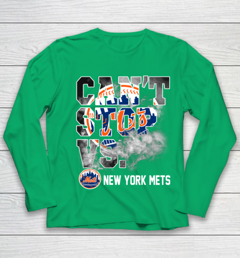 MLB New York Mets Baseball Can't Stop Vs Mets Youth Long Sleeve 4