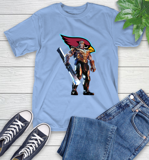 NFL Thanos Gauntlet Avengers Endgame Football Arizona Cardinals T-Shirt 11