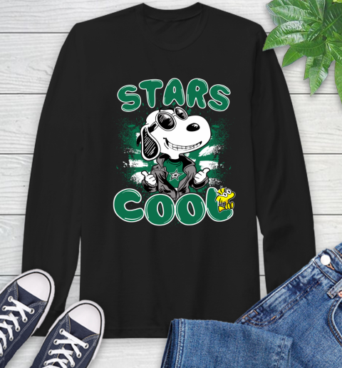 NHL Hockey Dallas Stars Cool Snoopy Shirt Long Sleeve T-Shirt