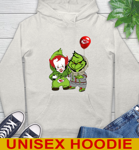 Kansas City Chiefs Baby Pennywise Grinch Christmas NFL Football Hoodie 12