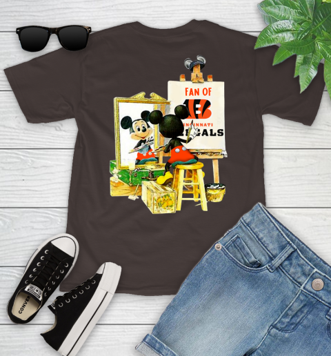 NFL Football Cincinnati Bengals Mickey Drawing Shirt 99