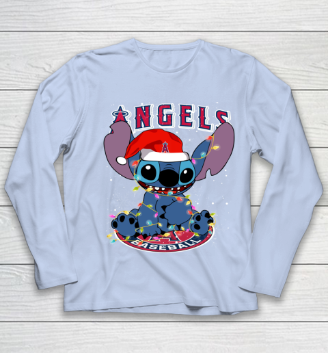 Los Angeles Angels MLB noel stitch Baseball Christmas Youth Long Sleeve 5