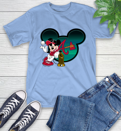 MLB Atlanta Braves The Commissioner's Trophy Mickey Mouse Disney T-Shirt 11