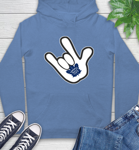 Toronto Maple Leafs NHL Hockey Mickey Rock Hand Disney Hoodie 11