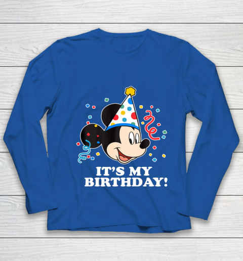 Disney Mickey Mouse Its My Birthday Youth Long Sleeve 7