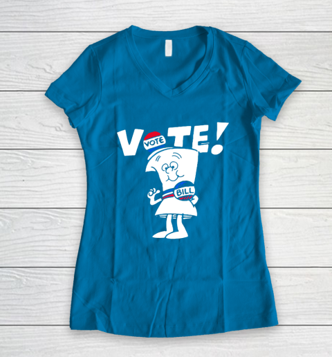 Vote With Bill Women's V-Neck T-Shirt 5