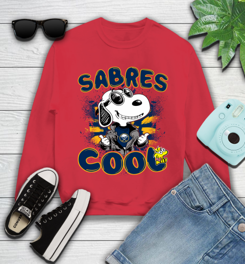NHL Hockey Buffalo Sabres Cool Snoopy Shirt Youth Sweatshirt 6