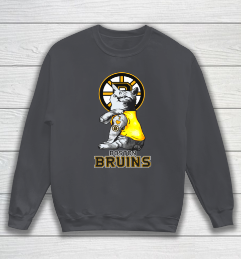 NHL My Cat Loves Boston Bruins Hockey Sweatshirt 4