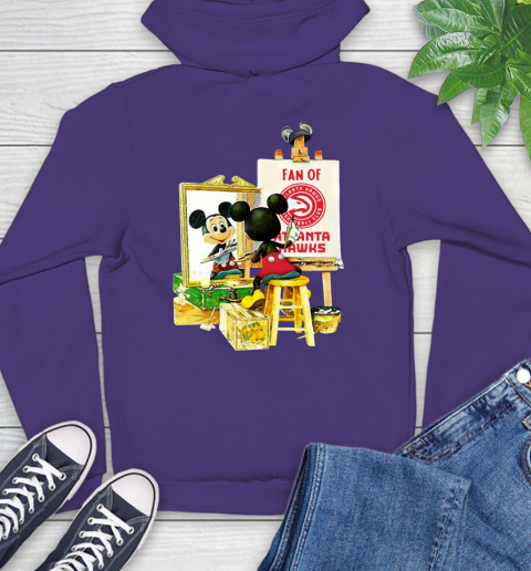 NBA Basketball Atlanta Hawks Mickey Drawing Shirt 17