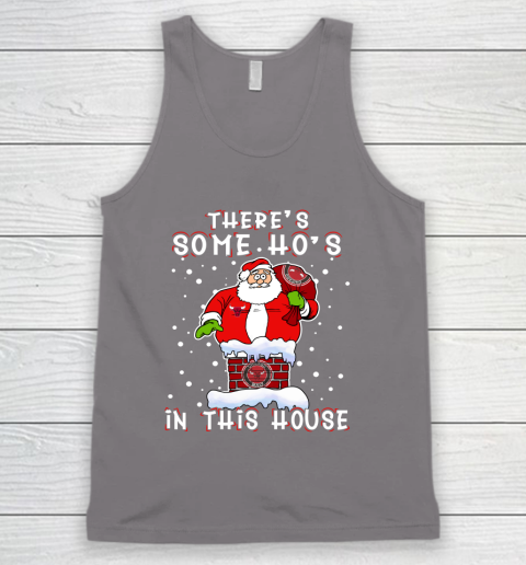 Chicago Bulls Christmas There Is Some Hos In This House Santa Stuck In The Chimney NBA Tank Top 6