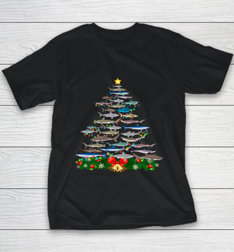 SHARK Christmas Tree Shirt SHARK Lovers Gifts Youth T-Shirt