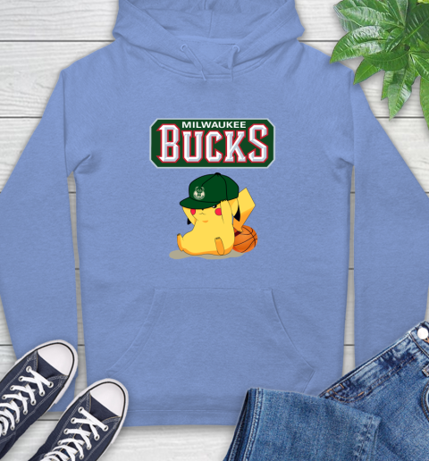 NBA Pikachu Basketball Sports Milwaukee Bucks Hoodie 11