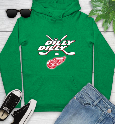 NHL Detroit Red Wings Dilly Dilly Hockey Sports Youth Hoodie 7