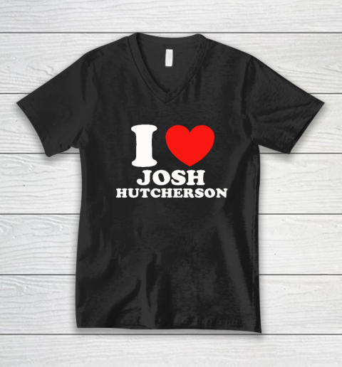 I Love Josh Hutcherson V-Neck T-Shirt