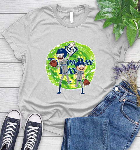 MLB Tampa Bay Rays Rick And Morty Baseball Sports Women's T-Shirt