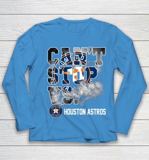 MLB Houston Astros Baseball Can't Stop Vs Houston Astros Youth Long Sleeve 6 MLB Houston Astros Baseball Can't Stop Vs Houston Astros Youth Long Sleeve - Image 6