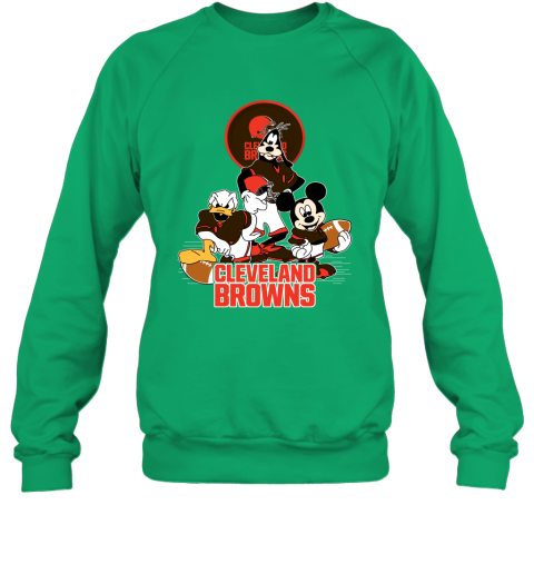 NFL Cleveland Browns Mickey Mouse Donald Duck Goofy Football Shirt