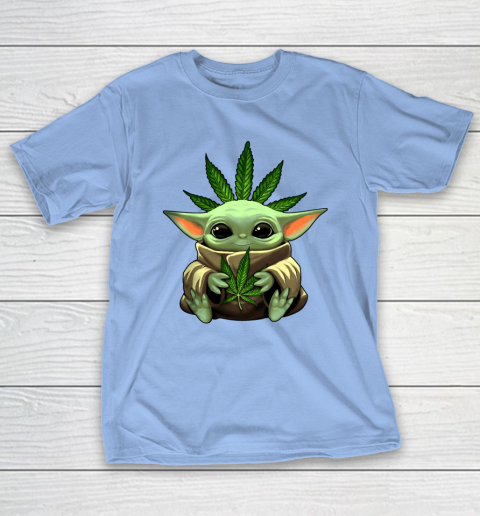 Baby Yoda Hug Marijuana Canabis T-Shirt 11