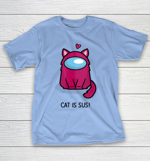 Among Us Game Shirt Cute Cat Astronaut Among me or us Nerdy Girl Gamer T-Shirt 8