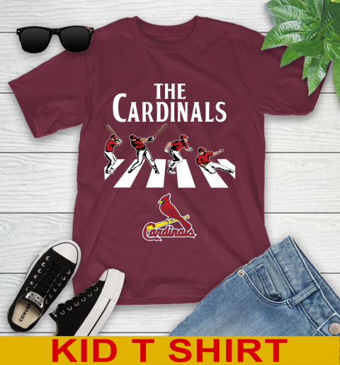 MLB Baseball St.Louis Cardinals The Beatles Rock Band Shirt Youth T-Shirt 5
