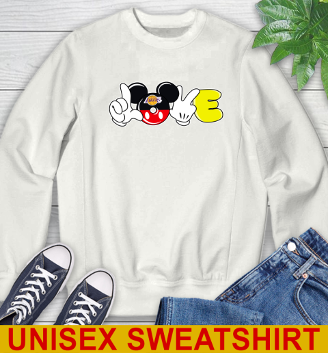 Los Angeles Lakers NBA Basketball Love Mickey Disney Sports Sweatshirt