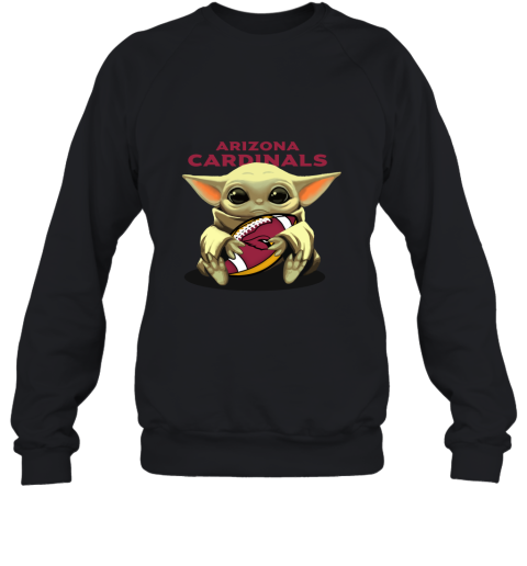 Baby Yoda Loves The Arizona Cardinals Star Wars NFL Sweatshirt