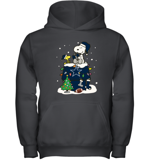 A Happy Christmas With Dallas Cowboys Snoopy Youth Hoodie