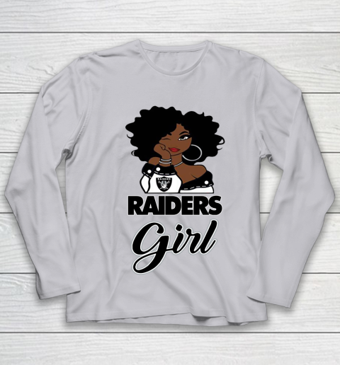 Oakland Raiders Girl NFL Youth Long Sleeve 5
