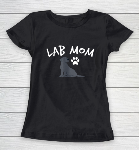 Dog Mom Shirt Labrador Retriever Lab Mom Dog Puppy Pet Lover Women's T-Shirt