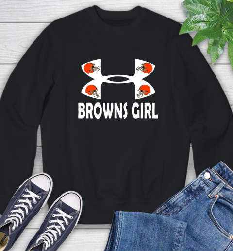 NFL Cleveland Browns Girl Under Armour Football Sports Sweatshirt