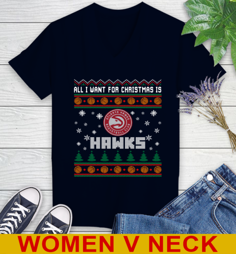NBA All I Want For Christmas Is Atlanta Hawks Basketball Sports 74