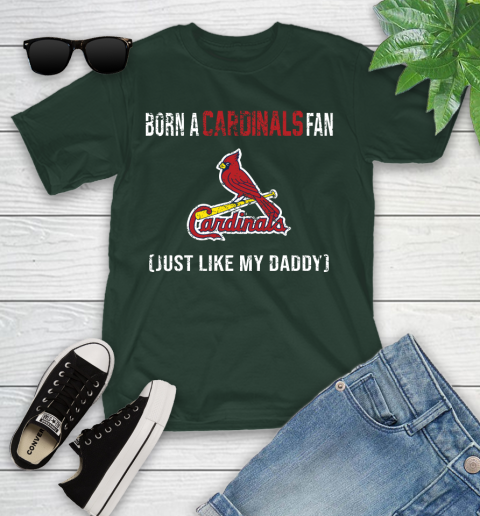MLB Baseball St.Louis Cardinals Loyal Fan Just Like My Daddy Shirt Youth T-Shirt 4