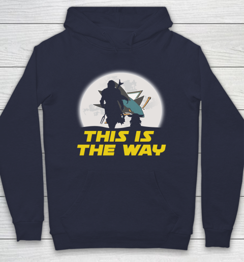 San Jose Sharks NHL Ice Hockey Star Wars Yoda And Mandalorian This Is The Way Hoodie 2