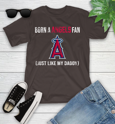 MLB Baseball Los Angeles Angels Loyal Fan Just Like My Daddy Shirt Youth T-Shirt 6