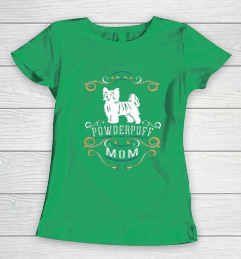 Dog Mom Shirt Powderpuff Mom Chinese Crested Dog Women's T-Shirt 5