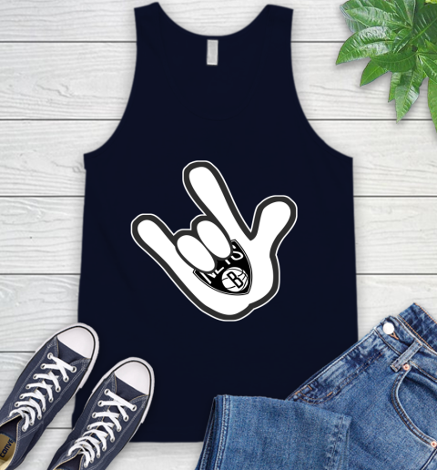 Brooklyn Nets NBA Basketball Mickey Rock Hand Disney Tank Top 3