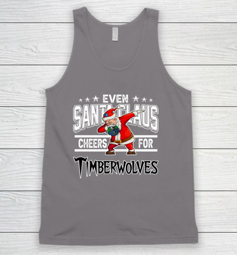 Minnesota Timberwolves Even Santa Claus Cheers For Christmas NBA Tank Top 6