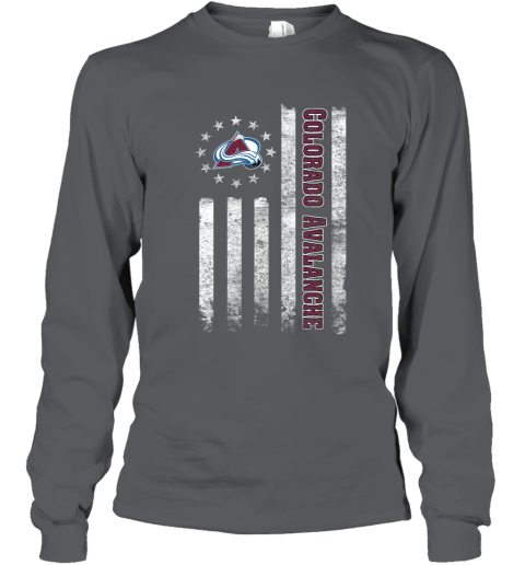 NHL American Flag Hockey Sports Colorado Avalanche Youth Long Sleeve 3