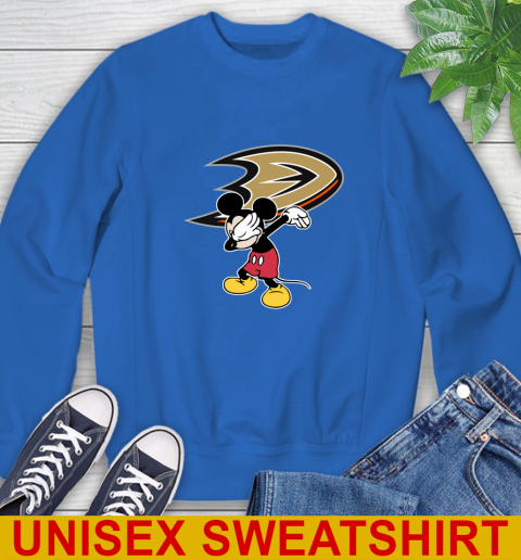 Anaheim Ducks NHL Hockey Dabbing Mickey Disney Sports Sweatshirt 9